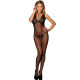 QUEEN LINGERIE FISHNET SHEER OPEN CROTH BODYSTOCKING S-L