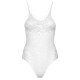 Секси боди LEG AVENUE SEAMLESS SCROLL LACE TEDDY - WHITE