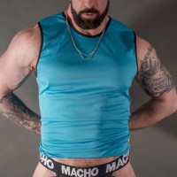 MACHO BLUE T-SHIRT L/XL