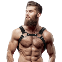 FETISH SUBMISSIVE ATTITUDE™ - MEN'S ECO-LEATHER CHEST HA