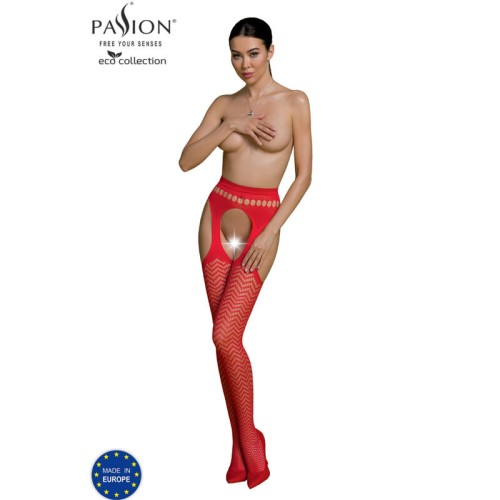 PASSION - ECO COLLECTION BODYSTOCKING ECO S002 RED