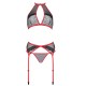 PASSION - SATARA SET EROTIC LINE RED S/M