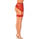 Бельо OBSESSIVE - S814 STOCKINGS RED L/XL