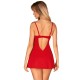 Бельо OBSESSIVE - INGRIDIA CHEMISE & THONG RED M/L