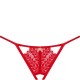 Бельо OBSESSIVE - INGRIDIA CROTCHLESS THONG RED XL/XXL