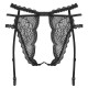 Бельо OBSESSIVE - PEARLOVE GARTER BELT BLACK XS/S