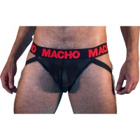MACHO - MX26X2 JOCK BLACK/RED L