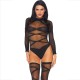 Бельо LEG AVENUE - 2 PIECE SET BODY AND THIGH