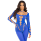 Бельо LEG AVENUE - RECKLESS ANKLE BODYSTOCKING ROYAL BLUE