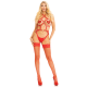 Бельо LEG AVENUE - HEART BODY HARNESS RED S