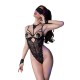 Бельо CHILIROSE - CR 4488 BODYSUIT LACE BLACK S/M