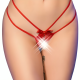 Бельо CHILIROSE - CR 4695 BABYDOLL & THONG CROTCHLESS RED S/M