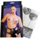 Бельо CHILIROSE - CR 4662 NIPPLE COVERS SILVER & BLACK