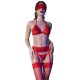 Бельо CHILIROSE - CR 4467 SET FOUR PIECES RED S/M