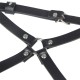 Бельо SUBBLIME - LEATHER WAIST AND LEG HARNESS BLACK ONE SIZE