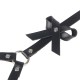 Бельо SUBBLIME - LEATHER WAIST AND LEG HARNESS BLACK ONE SIZE