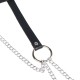 Бельо SUBBLIME - LEATHER RING CHAINBELT BLACK ONE SIZE