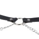 Бельо SUBBLIME - LEATHER BELT HARNESS BLACK ONE SIZE