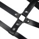 Бельо SUBBLIME - LEATHER RING CHEST HARNESS BLACK ONE SIZE