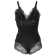 Секси боди SUBBLIME - BLACK FLORAL LACE DETAIL TEDDY L/XL