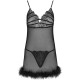 Бельо LIVCO CORSETTI FASHION - ZERUNAM SET BABYDOLL + BLACK THONG