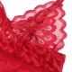 Бельо SUBBLIME - SATIN BABYDOLL WITH LACE RED S/M