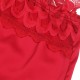 Бельо SUBBLIME - SATIN BABYDOLL WITH LACE RED L/XL