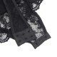 Секси боди SUBBLIME - TEDDY WITH GARTER WITH LACE DETAIL AND STRIPS BLACK S/M