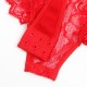 Секси боди SUBBLIME - TEDDY WITH GARTER WITH LACE DETAIL AND STRIPS RED S/M