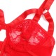 Секси боди SUBBLIME - TEDDY WITH GARTER WITH LACE DETAIL AND STRIPS RED L/XL