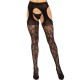 Чорапи LEG AVENUE - LACE GARTER STOCKINGS BLACK