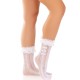 Чорапи LEG AVENUE - ANKLE SOCKS WITH RUFFLES WHITE