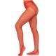 Чорапи LEG AVENUE - CROTCHLESS FISHNET STOCKINGS RED