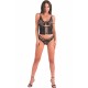 Бельо LIVCO CORSETTI FASHION - CINEX ATLANTIN LC 90704 THREE PIECES SET BLACK L/XL