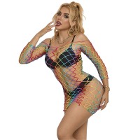 Бельо SUBBLIME - 952426 RAINBOW LONG SLEEVE FISHNET BODY