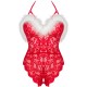 Боди LIVCO CORSETTI FASHION - SANTAS LACE LADY BODY CROTCHLESS CHRISTMAS S/M