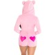Костюм LEG AVENUE - TEDDY BEAR VELVET BODYSUIT PINK S