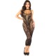 Бельо LEG AVENUE - SEAMLESS FITTED LONG DRESS BLACK ONE SIZE