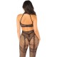 Боди LEG AVENUE - MESH BODYSTOCKING CROTCHLESS BLACK ONE SIZE