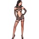 Бельо LIVCO CORSETTI FASHION - SAKURA CF 90357 JUMPSUIT + LONG GLOVES + GARTER BELT BLACK L/XL