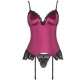 Бельо LIVCO CORSETTI FASHION - AGRAFENA CF 90436 CORSET + THONG BURGUNDY S/M