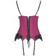 Бельо LIVCO CORSETTI FASHION - AGRAFENA CF 90436 CORSET + THONG BURGUNDY S/M
