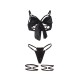 Бельо SUBBLIME - 955205 BRA SET WITH ADJUSTABLE BLACK BOW L/XL