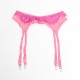 Бельо SUBBLIME - 955359 SET OF BRA WITH LACE AND GARTER LINKS PINK AND PURPLE S/M