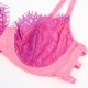 Бельо SUBBLIME - 955366 BRA SET WITH LACE AND GARTER LINES PINK AND PURPLE L/XL
