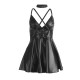 Бельо SUBBLIME - 955373 DRESS WITH BLACK LEATHER STRAPS S/M