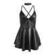 Бельо SUBBLIME - 955373 DRESS WITH BLACK LEATHER STRAPS S/M