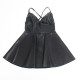 Бельо SUBBLIME - 955373 DRESS WITH BLACK LEATHER STRAPS S/M