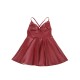 Бельо SUBBLIME - 955403 DRESS WITH BURGUNDY LEATHER STRAPS L/XL