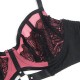 Сутиен SUBBLIME - 955571 PINK PATENT LEATHER MESH ZIPPER BRA SET S/M